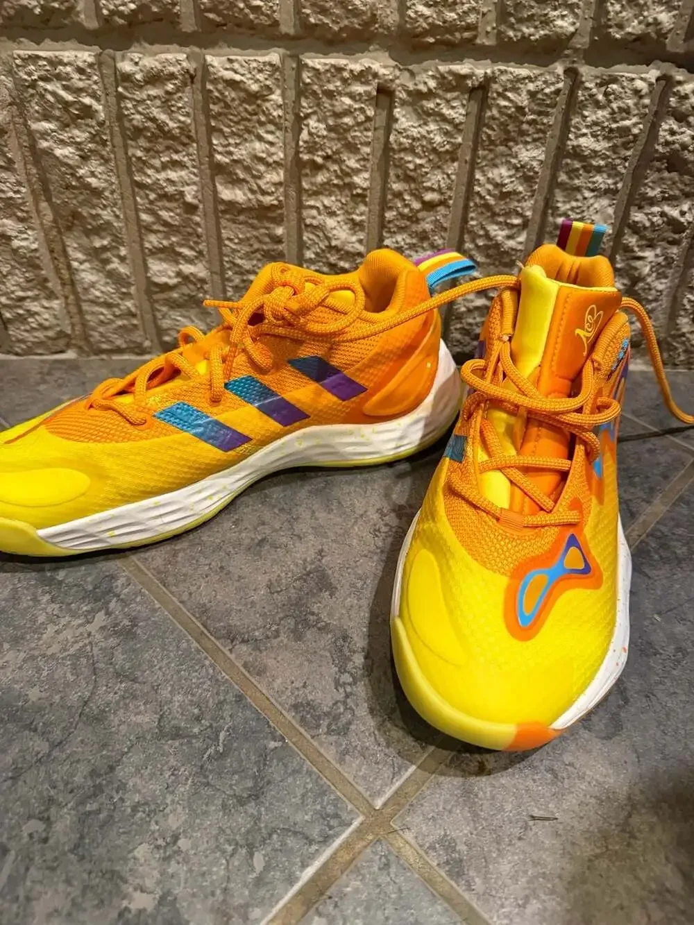 Adidas Candace Parker x Exhibit A Tennessee Orange Basketball Sneakers